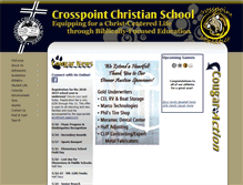 Tablet Screenshot of crosspointchristianschool.org